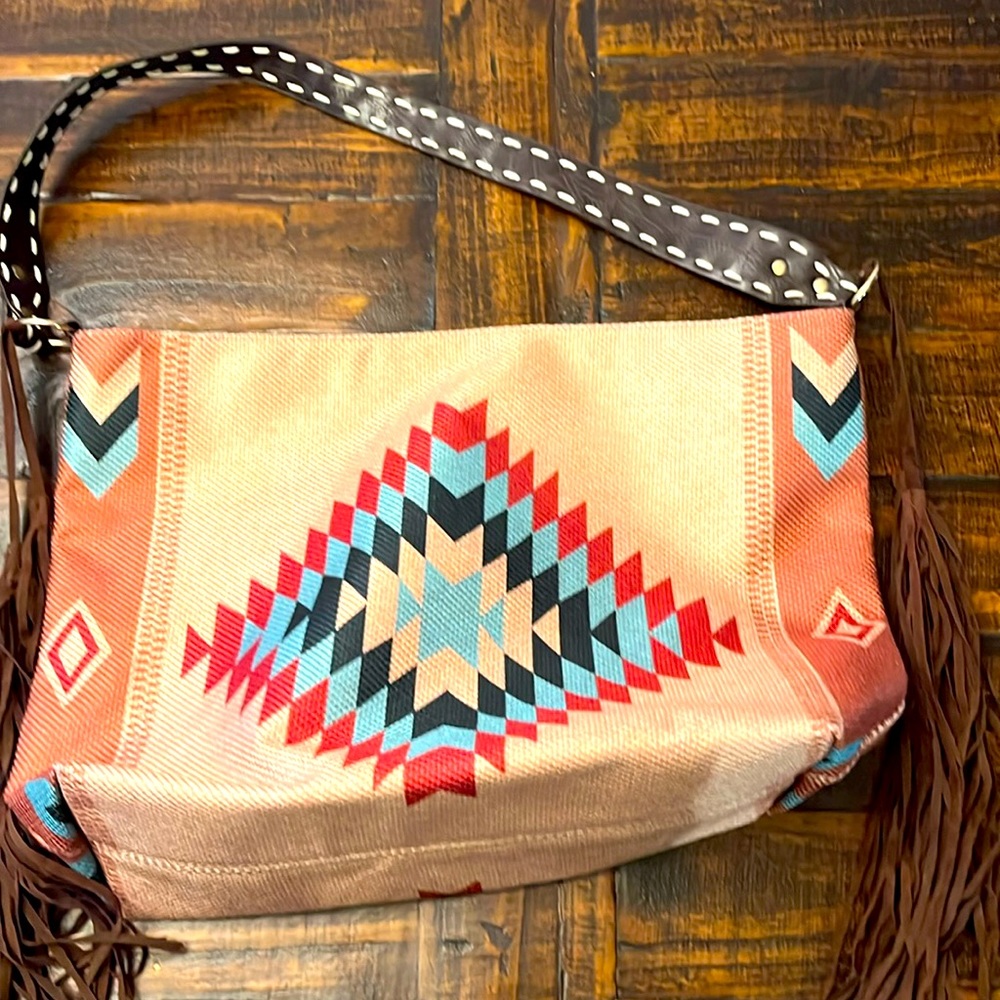Aztec and Fringe bag